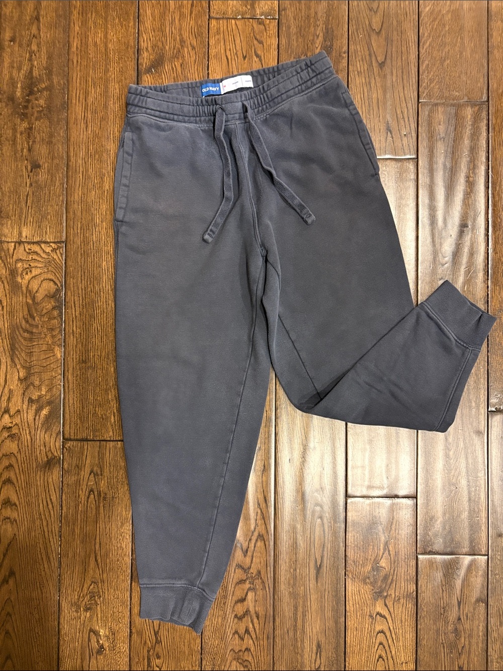 Old Navy Men's Charcoal Faded Navy Jogger Sweatpants